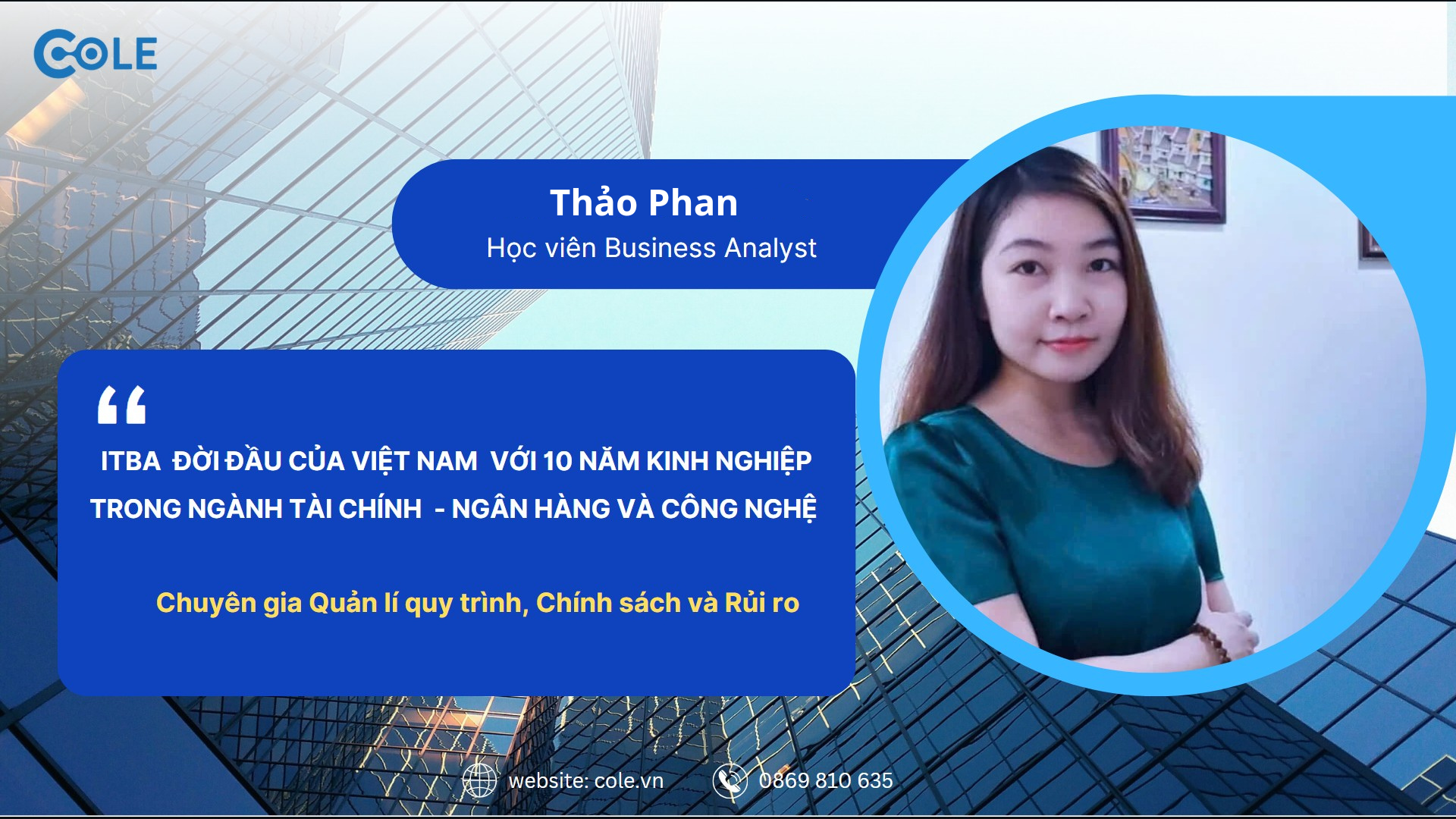 Học viên ITBA Phan Diễm Phương Thảo