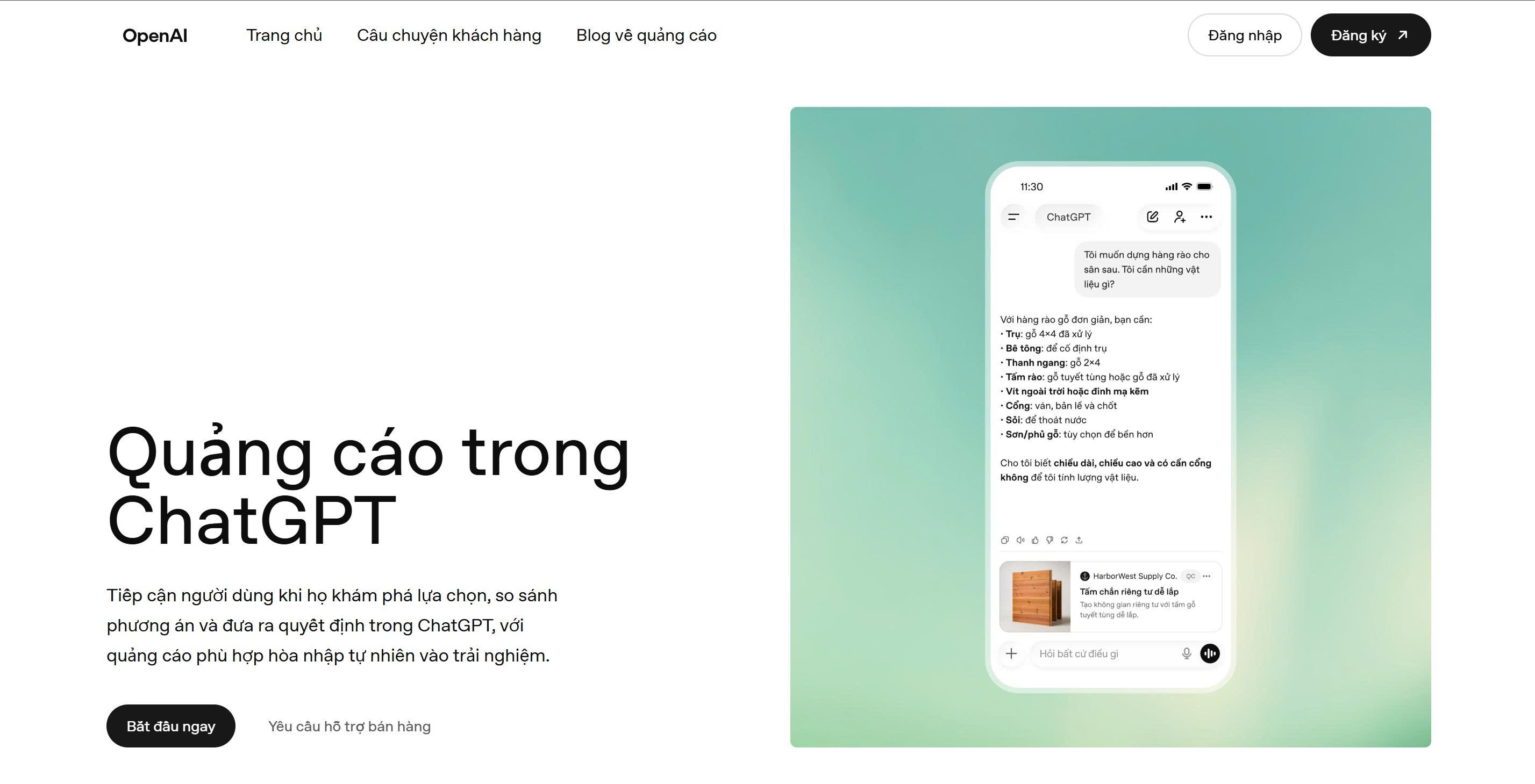 Ai có thể nhìn thấy quảng cáo trên ChatGPT?