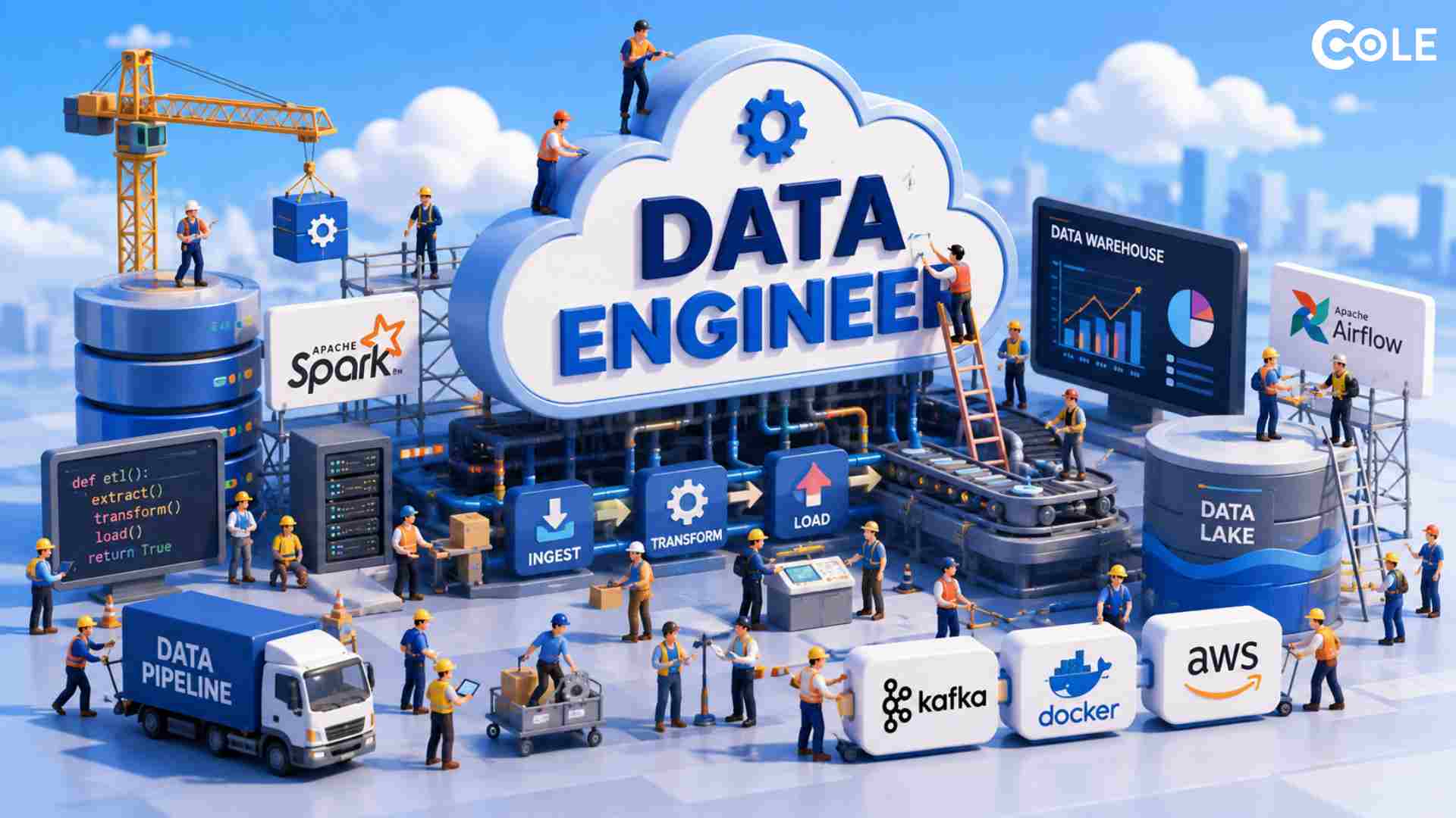 Đội ngũ Data Engineer đang làm việc Đội ngũ Data Engineer đang làm việc