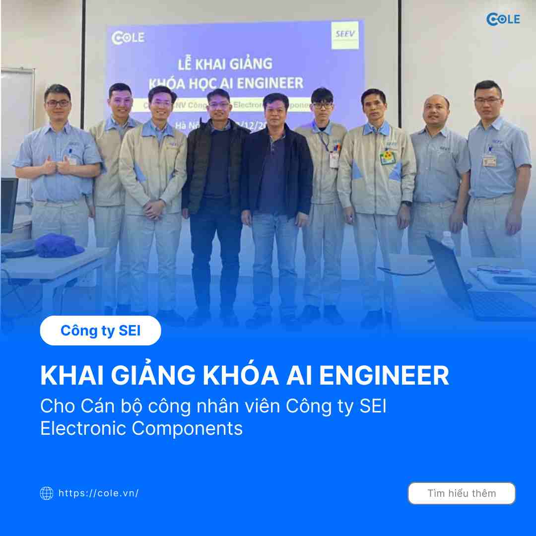 Hình ảnh khai giảng khóa học đào tạo doanh nghiệp cho SEI