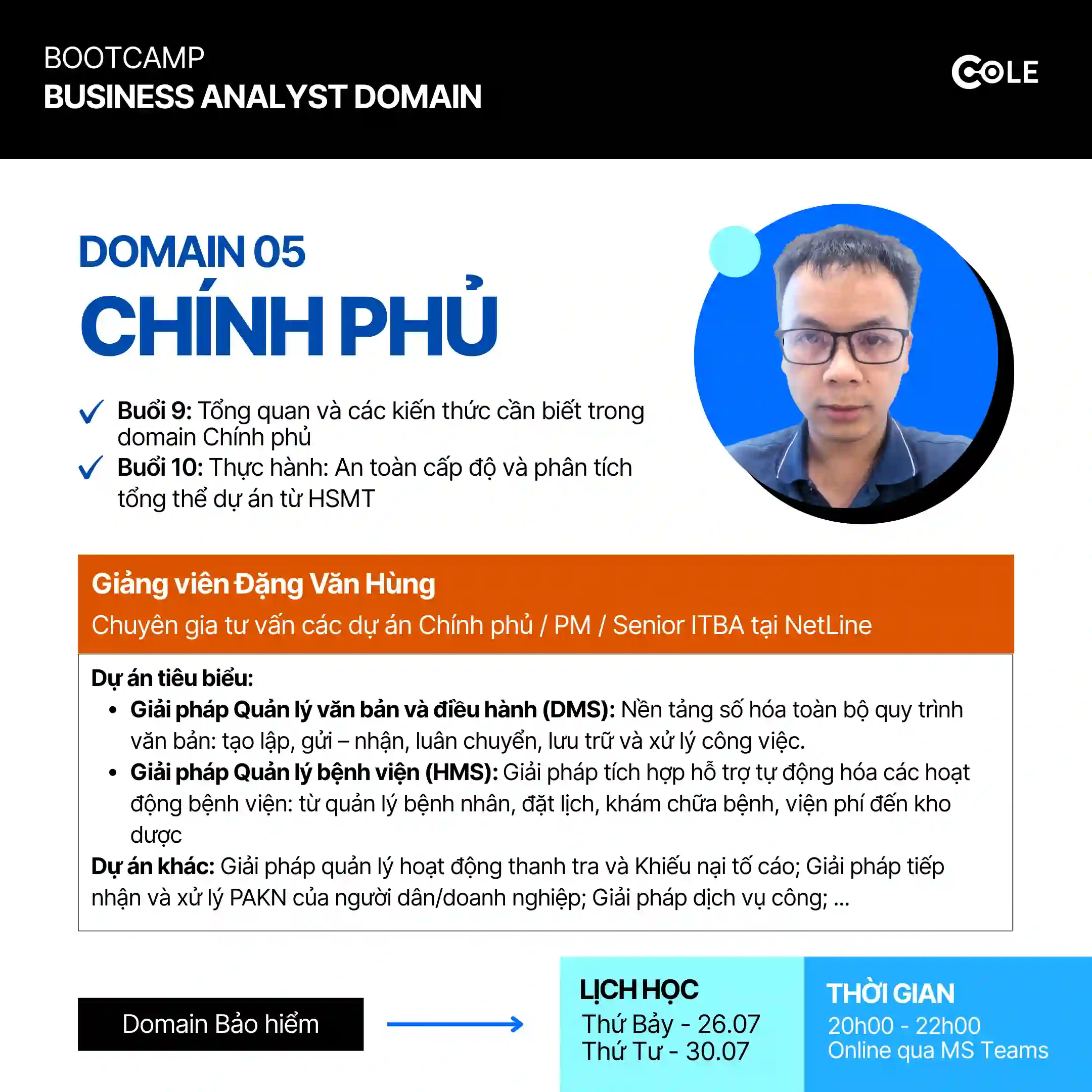 Bootcamp Business Analyst Domain GOV