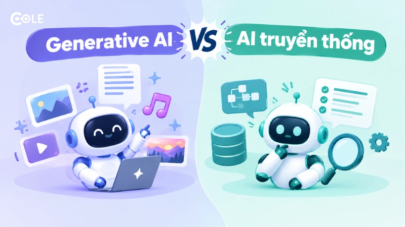 Generative AI khác gì AI truyền thống?