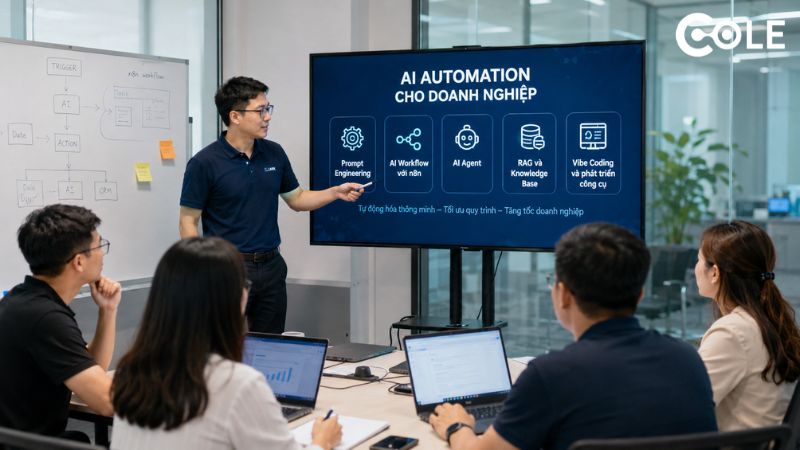 Đào tạo AI Automation cho doanh nghiệp gồm những gì? Đào tạo AI Automation cho doanh nghiệp gồm những gì?