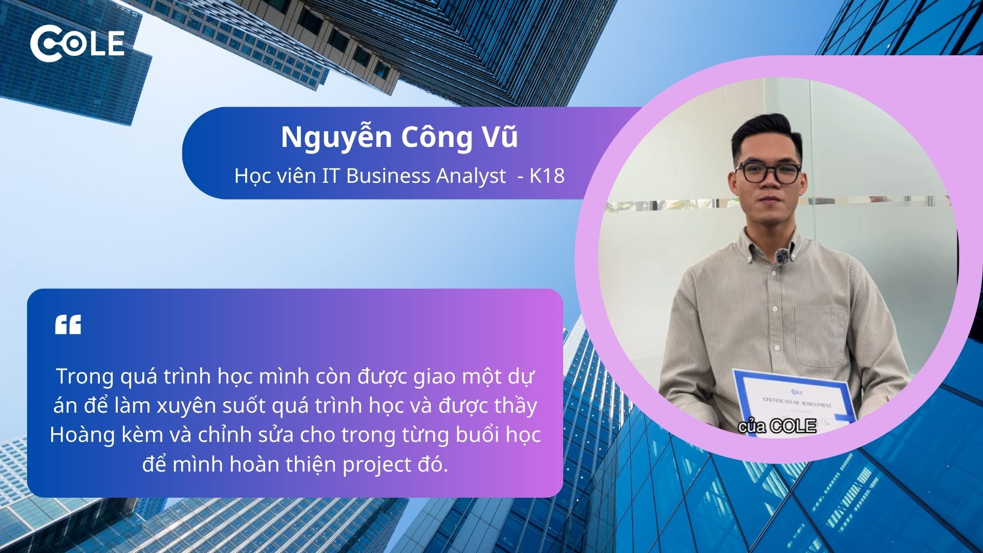 Học viên ITBA Nguyễn Công Vũ